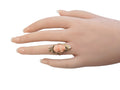 Antique Carved Cameo Ring in 10 Karat Yellow Gold