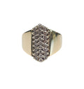 Vintage Diamond Cluster Ring in 14 Karat Yellow Gold