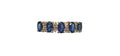 5 Blue Sapphire Diamond Ring in 14 Karat Yellow Gold