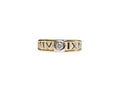 Art Deco Single Diamond Ring in 14 Karat Two Tone Gold