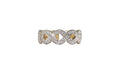 Braided Eternity Band Ring in 18 Karat Two Tone Gold