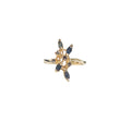 Vintage Blue Sapphire Ring in 18 Karat Yellow Gold