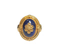 Neoclassic Lapis Lazuli Ring in 22 Karat Yellow Gold