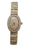 Cartier Baignoire Watch with Diamonds in 18 Karat Yellow Gold
