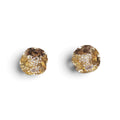 Coomi Serenity Small Wild Rose Earring with Brilliant Diamonds in 20 Karat Yellow Gold
