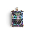 Mystic Topaz Pendant in 14 Karat Yellow Gold