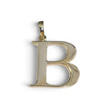B Pendant in 14 Karat Yellow Gold