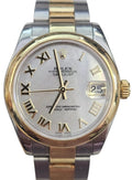Rolex Two Tone Datejust 31mm Mother of Pearl Dial Watch