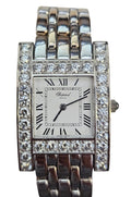Chopard H-Watch with Diamonds and 18 Karat White Gold
