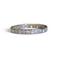 Single Cut Diamond Eternity Band in Platinum