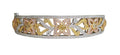 Diamond Cuff Bracelet in 18 Karat Tri-color Gold