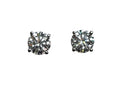 Lab Grown 2.22 Carats Diamond Earrings in 14 Karat White Gold