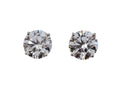 Lab Grown 4.23 Carats Diamond Earrings in 14 Karat White Gold