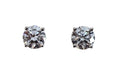 Lab Grown 2.00 Carats Diamond Earrings in 14 Karat White Gold