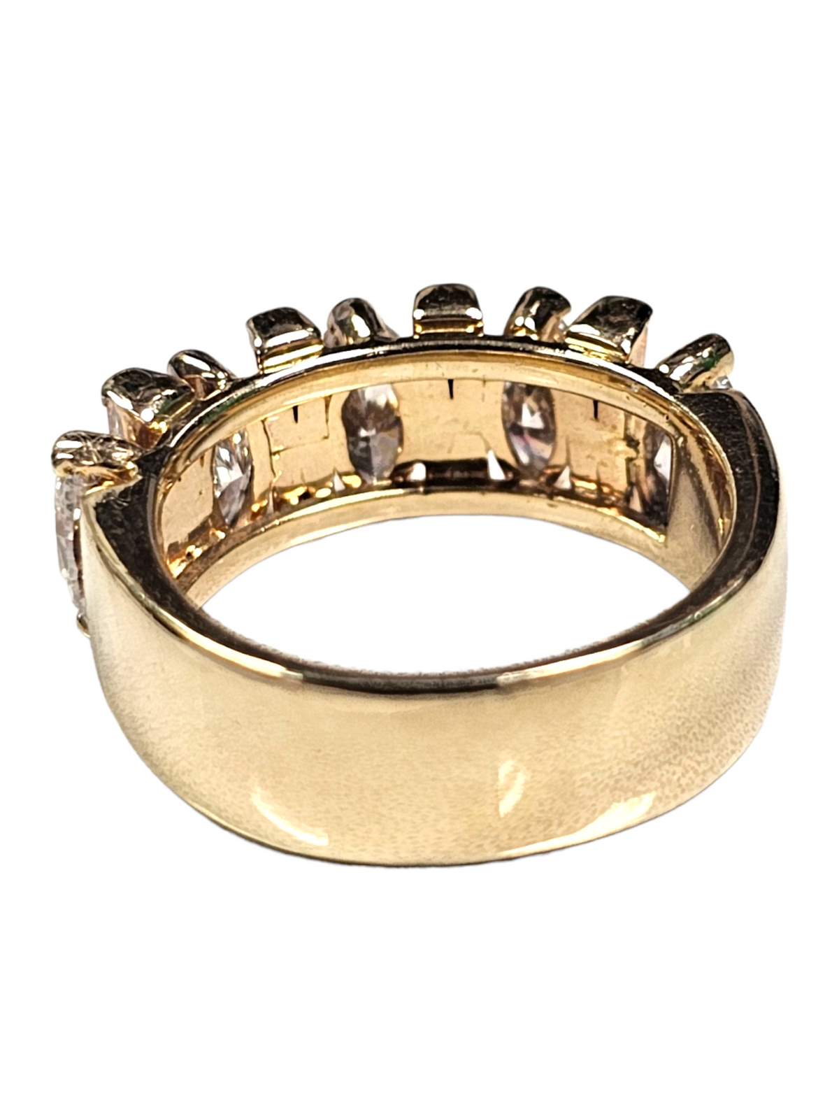 14K Yellow Gold Diamond Women's Ring Size 5