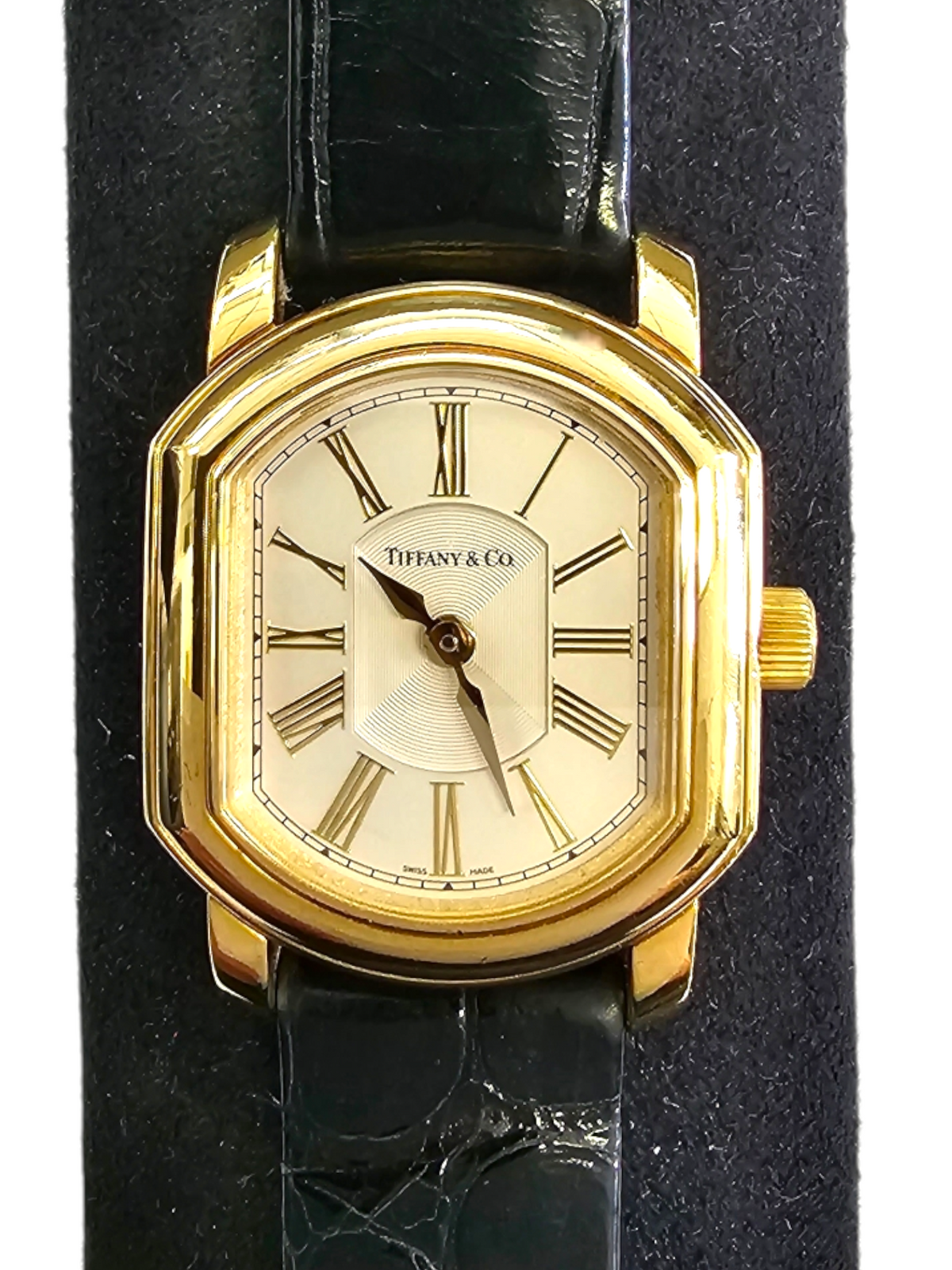 TIFFANY AND CO. Rare Vintage 18kt Yellow Gold Ladies Watch