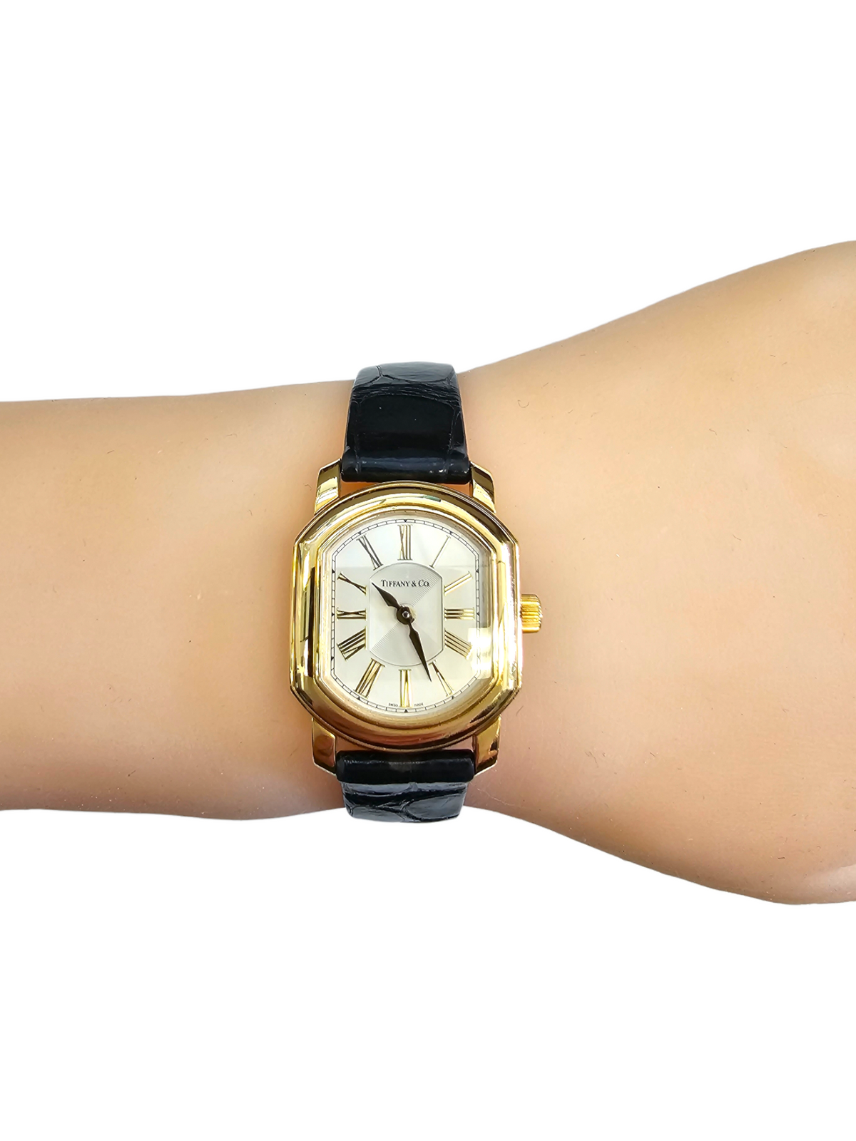 TIFFANY AND CO. Rare Vintage 18kt Yellow Gold Ladies Watch