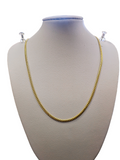 Solid Cuban Link style necklace made in solid 14-karat yellow gold 22