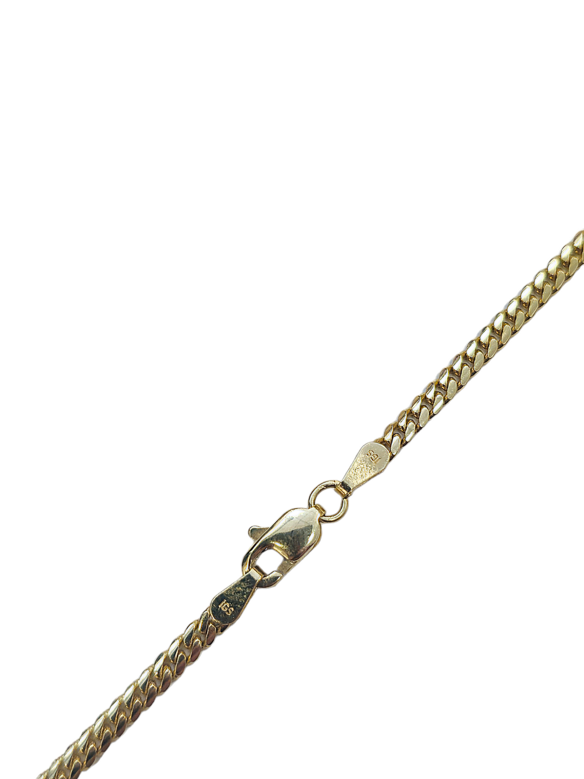 Solid Cuban Link style necklace made in solid 14-karat yellow gold 22"