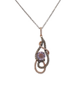 Le Vian Diamond Necklace & Pendant made in solid 14-karat rose gold with 14-karat white gold chain