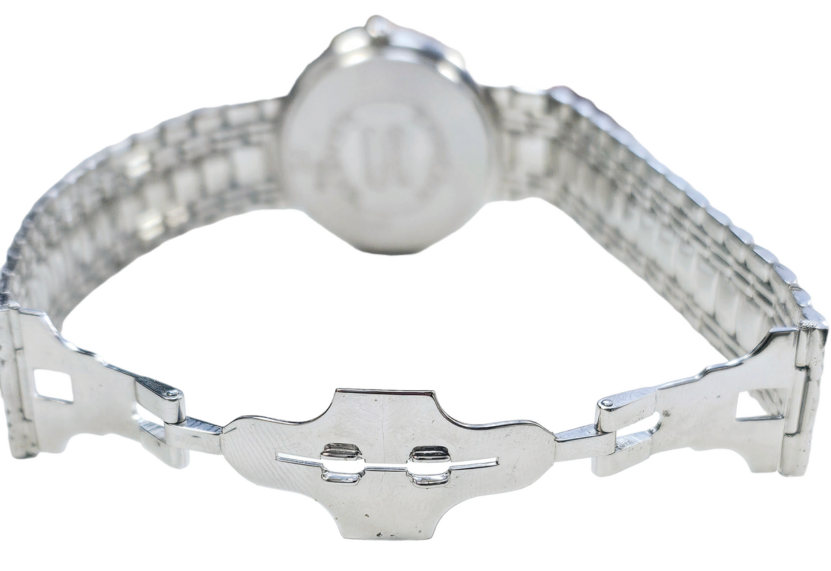 Sarcar Geneve Diamond Bezel/ Diamond Marker Watch made in 18-karat White Gold