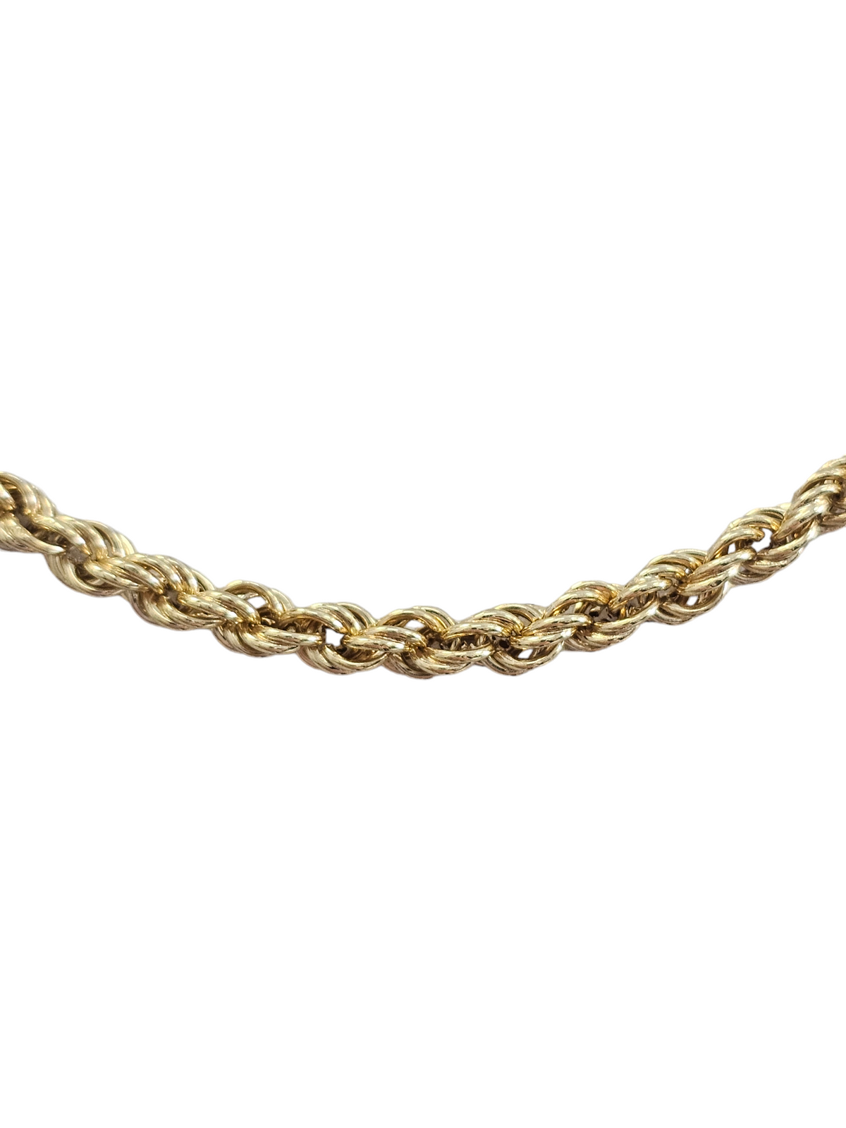 Rope chain 3.3 mm made in solid 14-karat yellow gold 25 inches