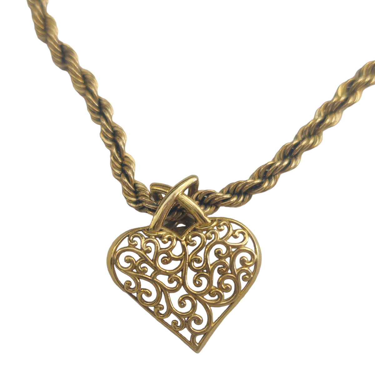 Rope Chain with Heart Pendant Anklet