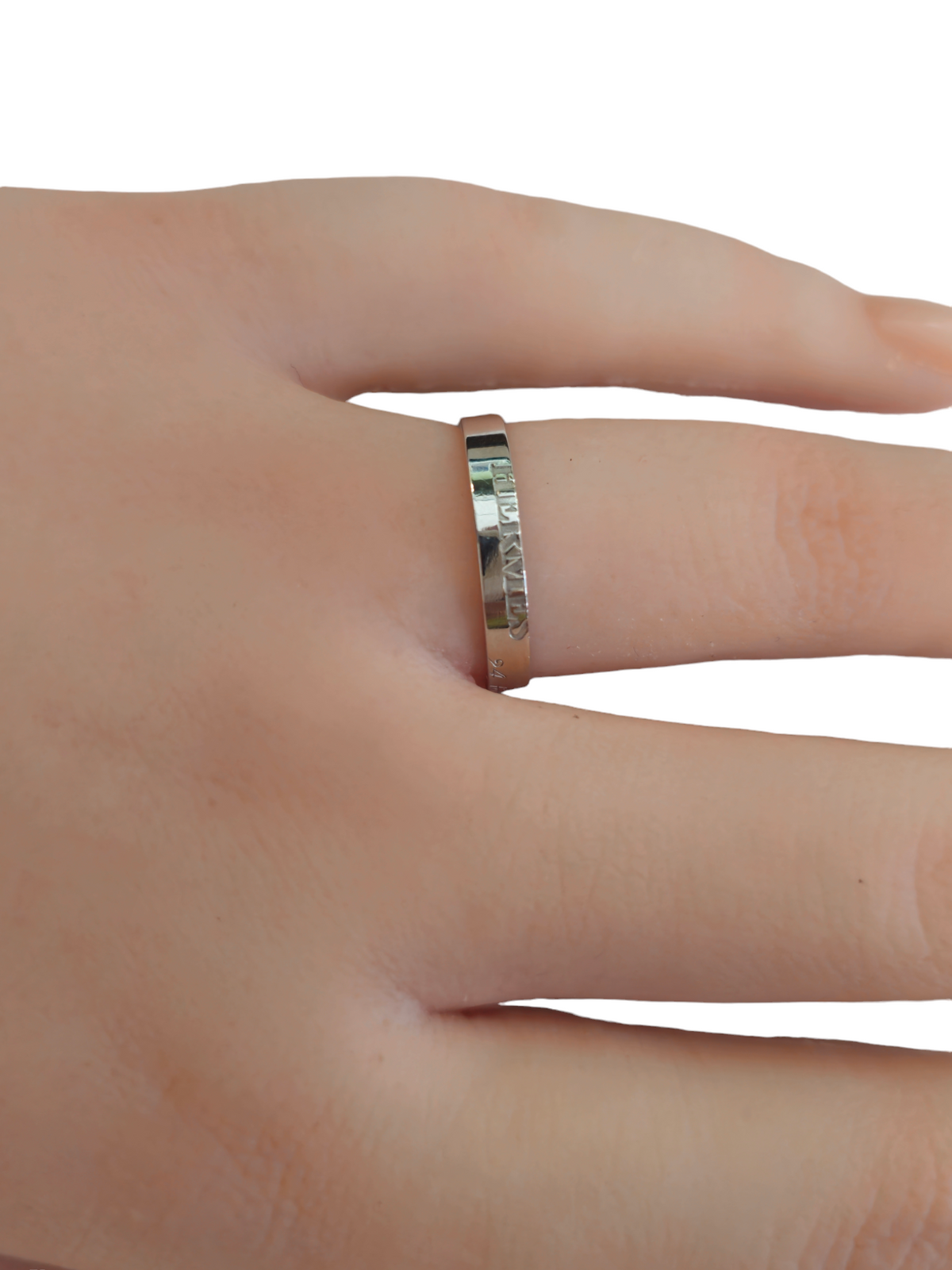 Hermes Ring in 18K White Gold