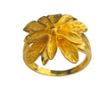 Floral Type Design Ring in 24 Karat Gold