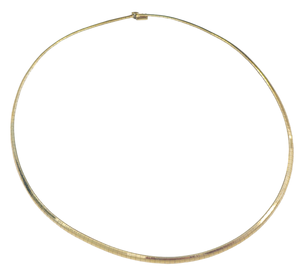 Omega Necklace in 14 Karat Yellow Gold