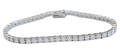 Tennis Bracelet with 1.85 Carats of Diamonds in 14 Karat White Gold