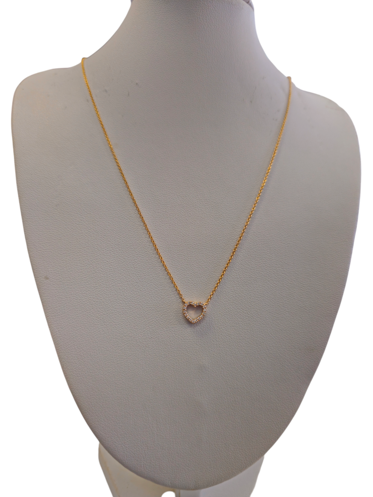 Tiffany & Co. 18k Rose Gold and Diamond Heart Necklace