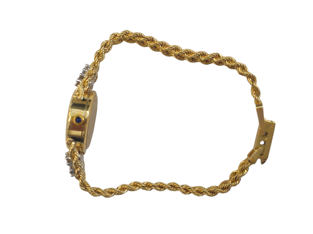 Jaguar Women's Wrist Watch with 0.50 Ct Diamonds in 14 Karat Yellow Gold