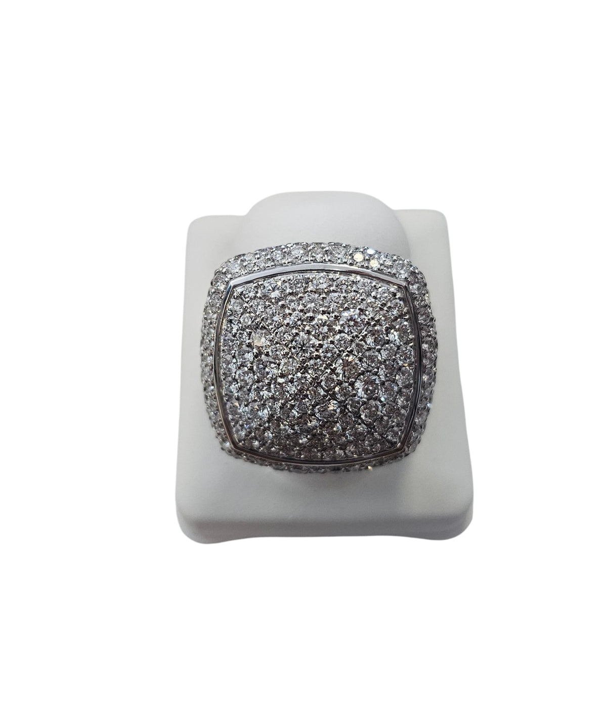 David Yurman Diamond Ring in 18 Karat White Gold