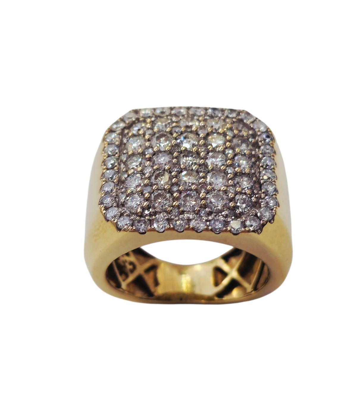 Men's Classic Diamond Band Ring in 14 Karat Yellow Gold