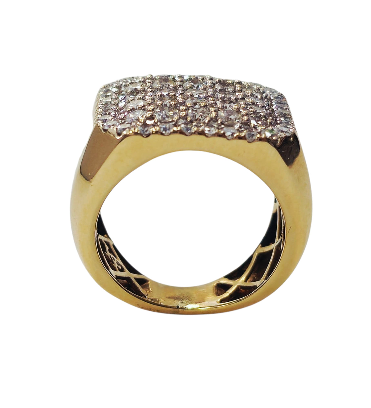 Men's Classic Diamond Band Ring in 14 Karat Yellow Gold