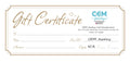 CDM Jewelry Gift Certificate
