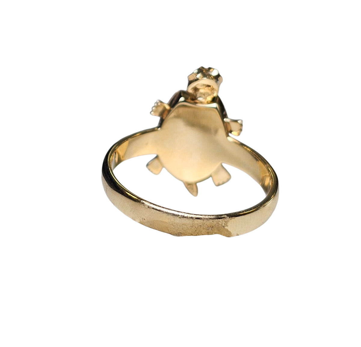 Turtle Ruby Ring in 14 Karat Yellow Gold