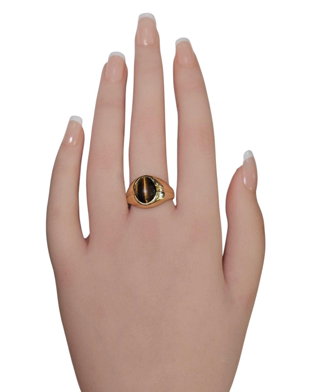 Tiger Eye Ring in 14 Karat Yellow Gold