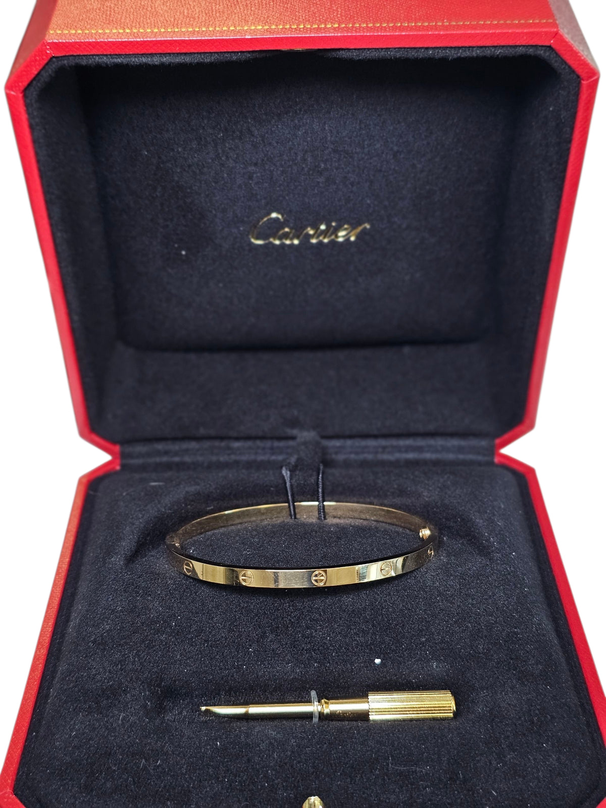 Cartier Mini Love Bangle Bracelet in 18 Karat Yellow Gold