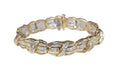 Baguette Diamond Encrusted Tennis Bracelet in 10Karat Yellow Gold