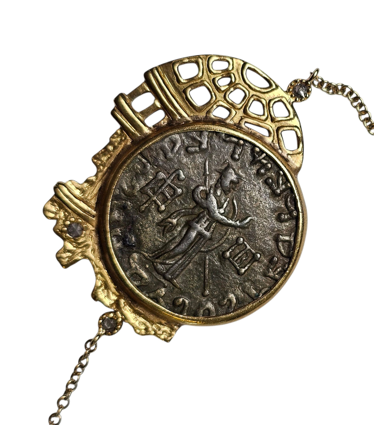 Coomi 20K Yellow Gold Antiquity Coin Necklace & Pendant, Preowned