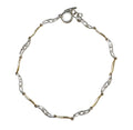 Two Tone Bracelet with Diamonds