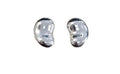 Tiffany & Co. Elsa Peretti Silver Pierced Bean Stud Earrings