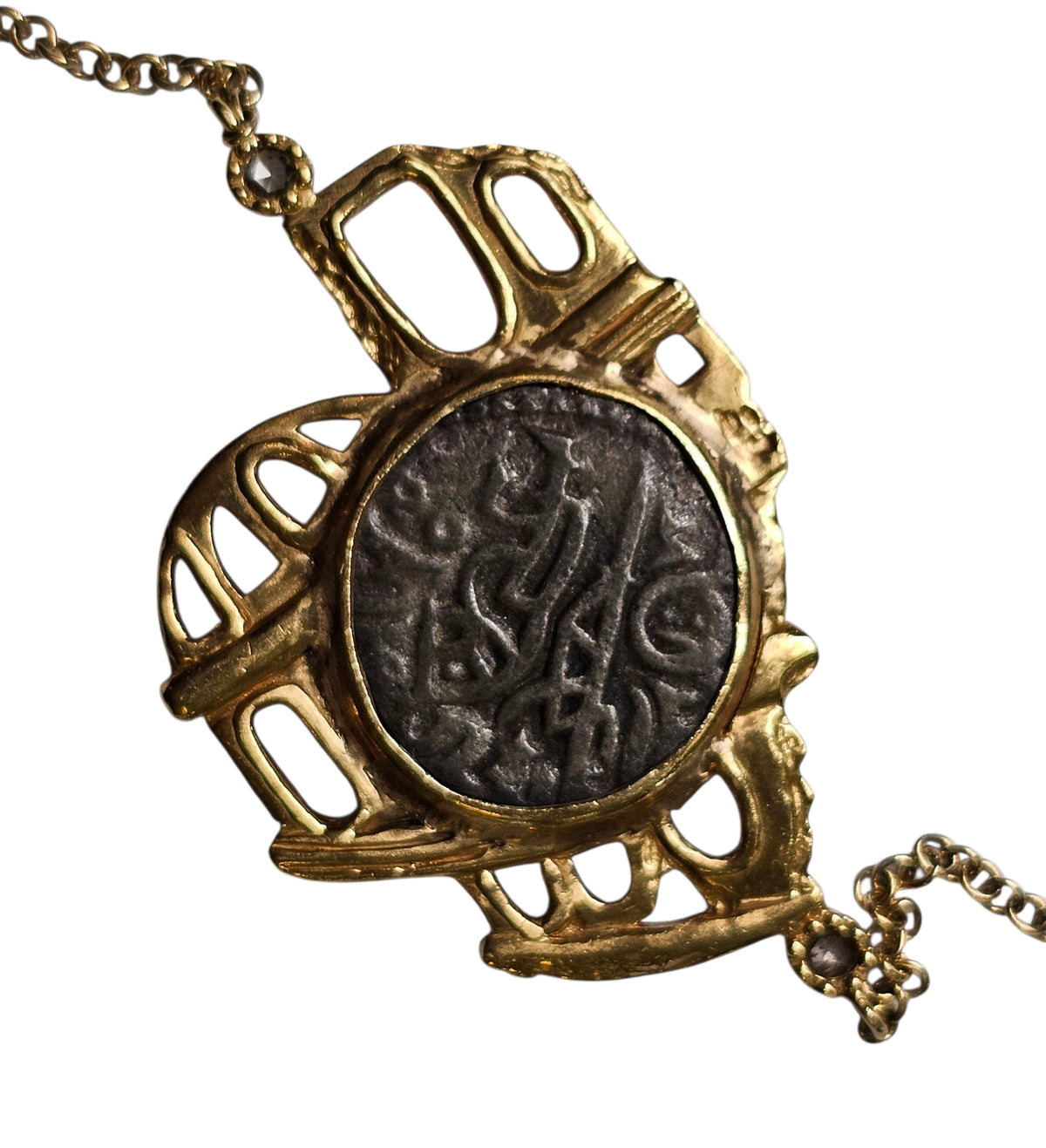 Coomi 20K Yellow Gold Antiquity Coin Necklace & Pendant, Preowned