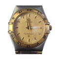 Omega Constellation Half Bar Watch 18Kt Yellow Gold and Steel