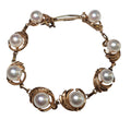 Pearl Bracelet in 14 Karat Yellow Gold