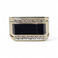 Tapered Black Onyx Ring