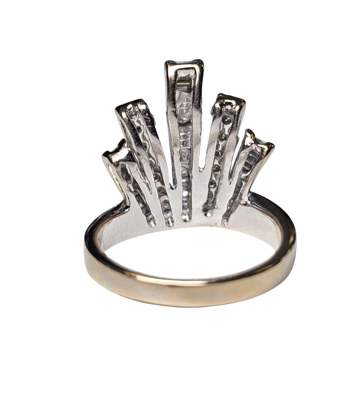 Diamond Baguette Ring in 18 karat White Gold
