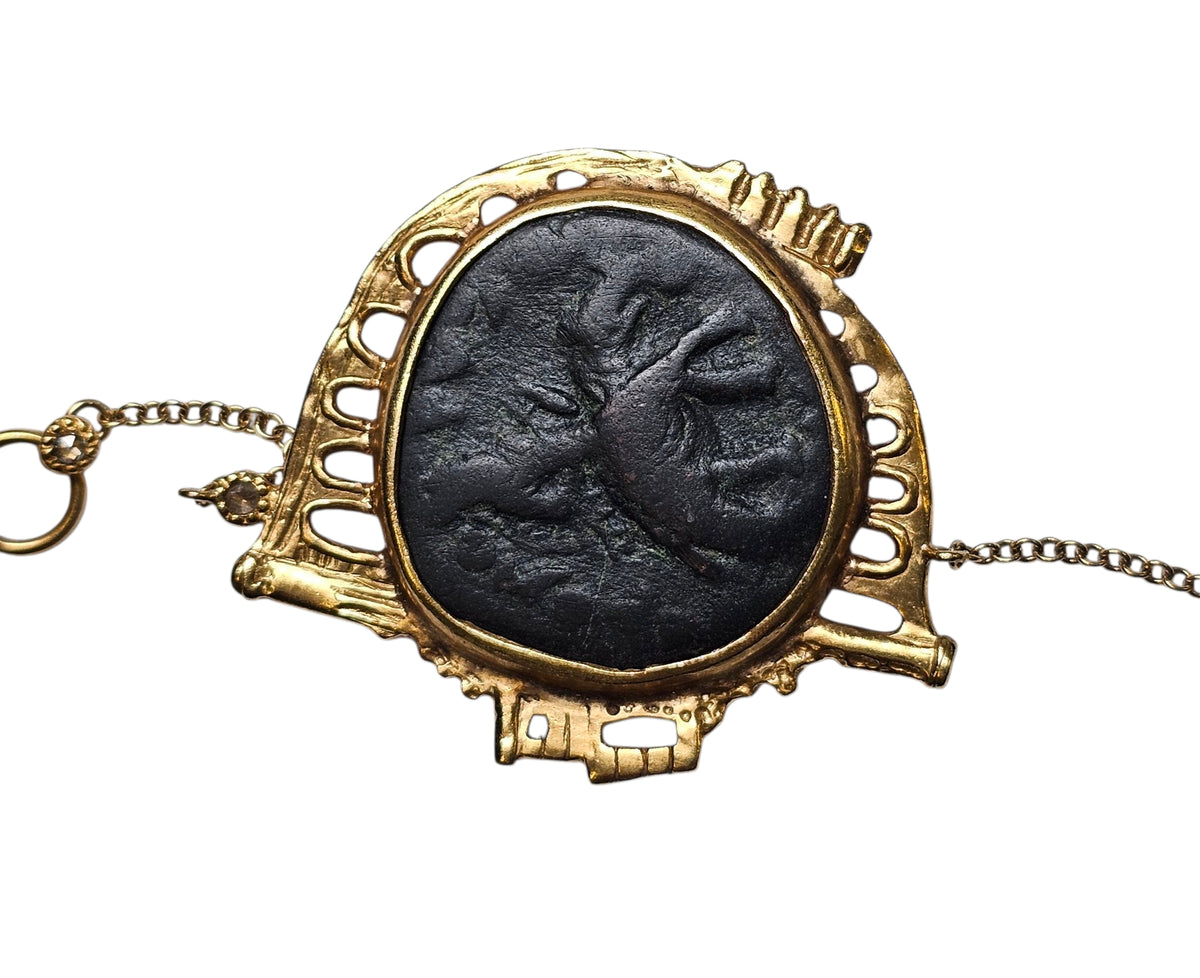Coomi 20K Yellow Gold Antiquity Coin Necklace & Pendant, Preowned